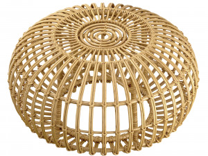 Pouf en rotin OTTOMAN de Sika Design 3D Model