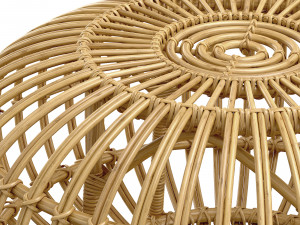 Pouf en rotin OTTOMAN de Sika Design 3D Model