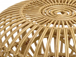 Pouf en rotin OTTOMAN de Sika Design 3D Model