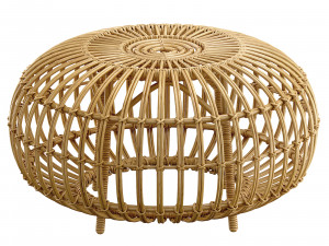 Pouf en rotin OTTOMAN de Sika Design 3D Model
