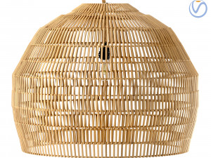 Couleur Locale Namar roped rattan spherical lamp Modello 3D