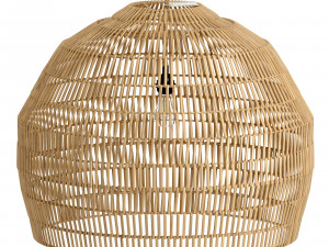 Couleur Locale Namar roped rattan spherical lamp Modello 3D