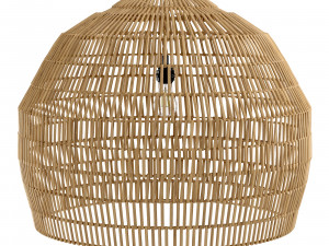 Couleur Locale Namar roped rattan spherical lamp Modello 3D