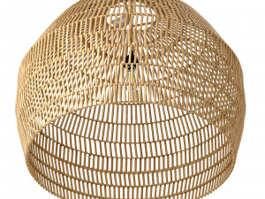 Couleur Locale Namar roped rattan spherical lamp Modello 3D