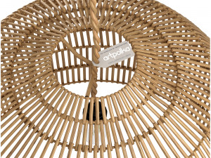 Couleur Locale Namar roped rattan spherical lamp Modello 3D