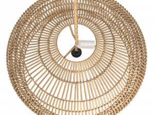 Couleur Locale Namar roped rattan spherical lamp Modello 3D