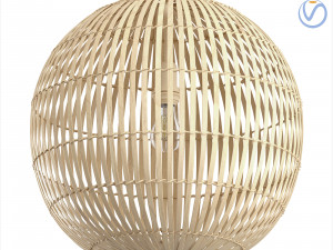 Kenroy Moon 1 Light Pendant with Tan Finish 3D-Modell