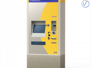 Biletomat ticket validation card payment machine 3D Модель