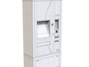 Biletomat ticket validation card payment machine Modèle 3D