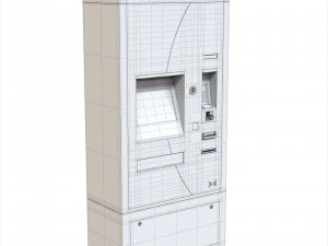 Biletomat ticket validation card payment machine 3D Model