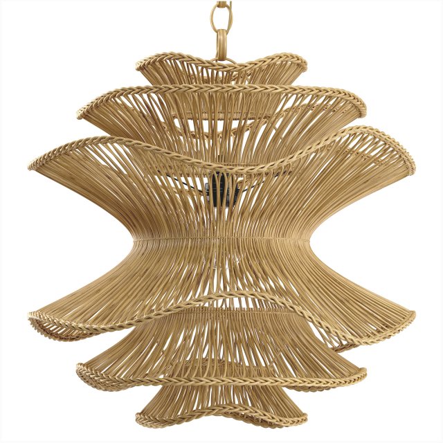 Made Goods Bamboo wicker Alondra Chandelier Modelo 3D .c4d .max .obj .3ds .fbx .stl .blend 