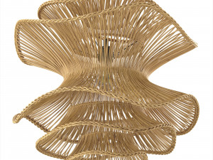 Made Goods Bamboo wicker Alondra Chandelier Modelo 3D