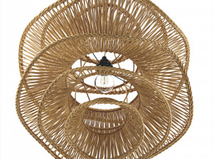Made Goods Bamboo wicker Alondra Chandelier Modelo 3D