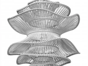 Произведенные товары Бамбуковая плетеная люстра Alondra 3D Модель