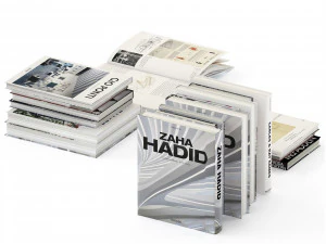 Set of books 6 books and open version 3D Model