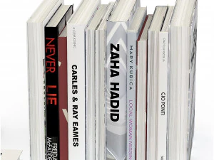 Set of books 6 books and open version 3D Model