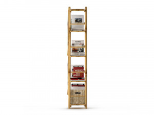 Natural Bamboo bookshelf store 3D-Modell