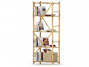 Natural Bamboo bookshelf store 3D-Modell