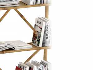 Natural Bamboo bookshelf store 3D-Modell