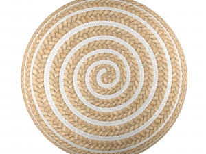 Round Pouf fait a la main 3D Model