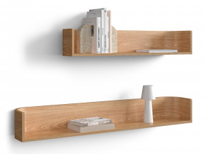 Wooden shelf Octavia with decor 3Dモデル