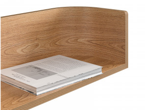 Wooden shelf Octavia with decor 3Dモデル