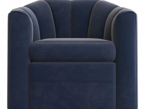 SWIVEL CHAIR DELANCEY Eichholtz 3D Model