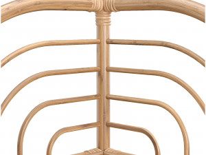 Kantha rattan corner shelf 3D Model