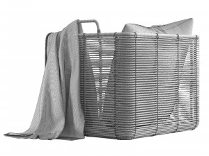 Vivi vincent sheppard rattan basket 3D 模型