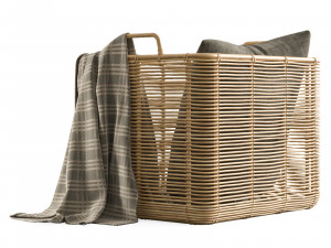 Vivi vincent sheppard rattan basket 3D 模型