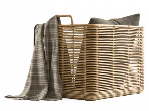 Vivi vincent sheppard rattan basket 3D Model