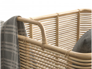 Vivi vincent sheppard rattan basket 3D 模型