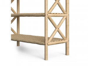 Ezra Cane Bamboo Bookcase shelf Modello 3D