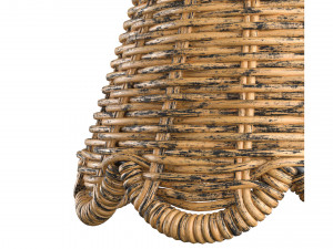 Kismet Hanging Wicker Rattan Sconce 3D-Modell