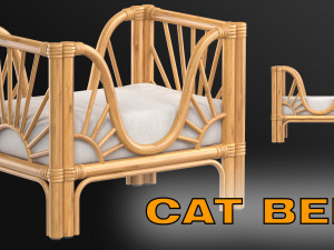 RATTAN Sleeping place for the cat 3D Model