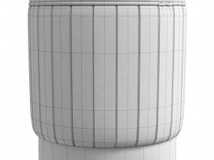Stool Allegra Eichholtz Roche blue velvet 3D Model