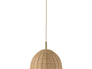 Luna wicker rattan ceiling lamp 3D Model