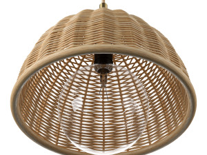 Luna wicker rattan ceiling lamp 3D मॉडल