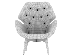 Featherston b230 contour armchair Model 3D