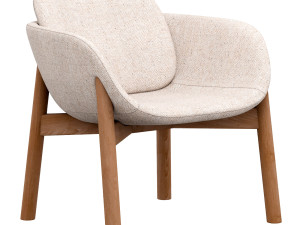 Name Oliv Timber chair 3D 模型