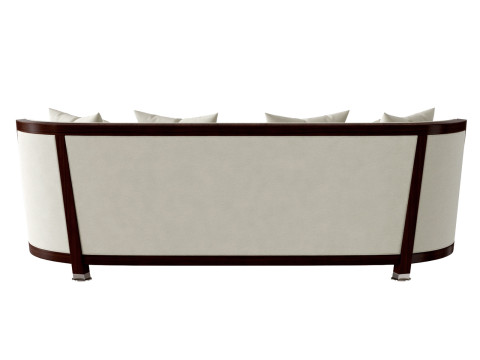 LINLEY GROSVENOR SHOW WOOD 3 SEATER SOFA Model 3D