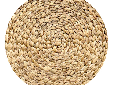 Handwoven Rattan Coaster Holder Soare 3D Model
