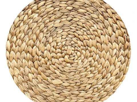 Handwoven Rattan Coaster Holder Soare 3D Model