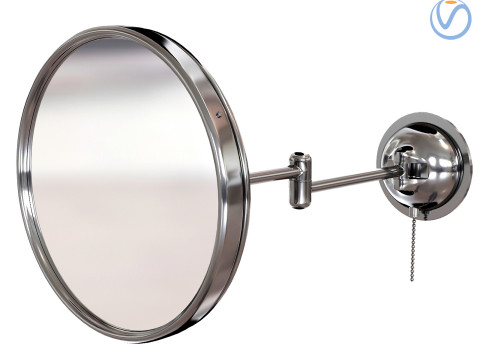 Waterworks Wall Mounted Magnifying and Illuminating LED Extension Mirror 3D Model