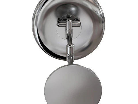 Waterworks Wall Mounted Magnifying and Illuminating LED Extension Mirror 3D Model