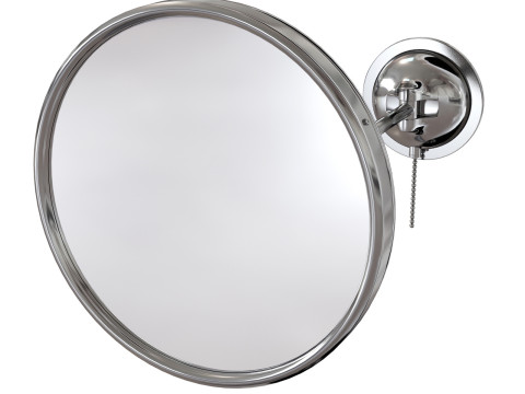 Waterworks Wall Mounted Magnifying and Illuminating LED Extension Mirror 3D 모델