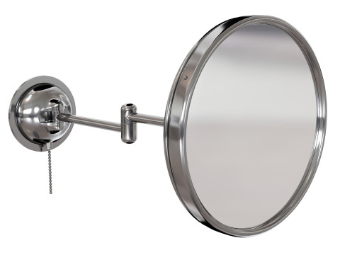 Waterworks Wall Mounted Magnifying and Illuminating LED Extension Mirror 3D 모델