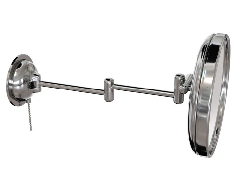 Waterworks Wall Mounted Magnifying and Illuminating LED Extension Mirror 3D Model