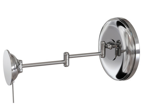 Waterworks Wall Mounted Magnifying and Illuminating LED Extension Mirror 3D 모델