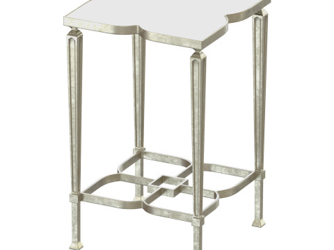 Lucky Charm caracole table metal frame 3D Model